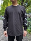 画像9: 送料無料 Lサイズ限定1枚のみ minos / X Palm Tree 長袖Ｔシャツ ブラック (9)