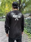 画像3: 送料無料 Lサイズ限定1枚のみ minos / X Palm Tree 長袖Ｔシャツ ブラック (3)
