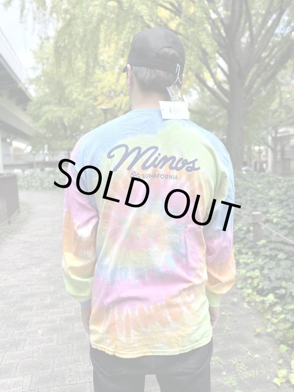 画像3: 送料無料 minos / LS Taco De Minos タイダイ 長袖Tシャツ パステル (3)