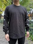画像8: 送料無料 Lサイズ限定1枚のみ minos / X Palm Tree 長袖Ｔシャツ ブラック (8)