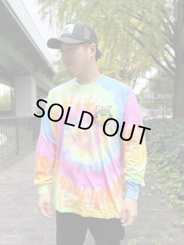 画像4: 送料無料 minos / LS Taco De Minos タイダイ 長袖Tシャツ パステル (4)