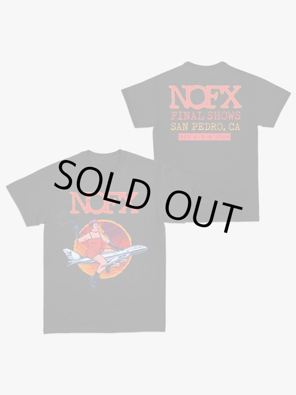 画像10: 送料無料 Lサイズラスト1枚で終了 NOFX "Final Tour Last Merch" / S&M Airlines Tシャツ (made in USA) (10)