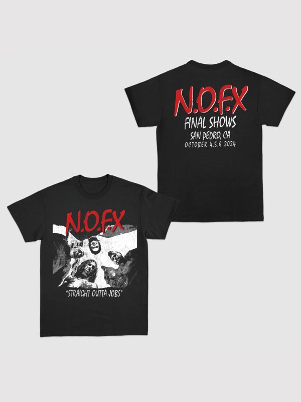 画像8: 送料無料 NOFX "Final Tour Last Merch" / Straight Outta Jobs Tシャツ (made in USA) (8)