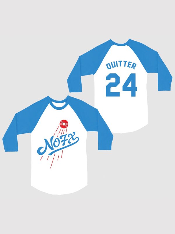 画像10: 送料無料 NOFX "Final Tour Last Merch" / Los Dodgers ラグラン七分Tシャツ (made in USA) (10)