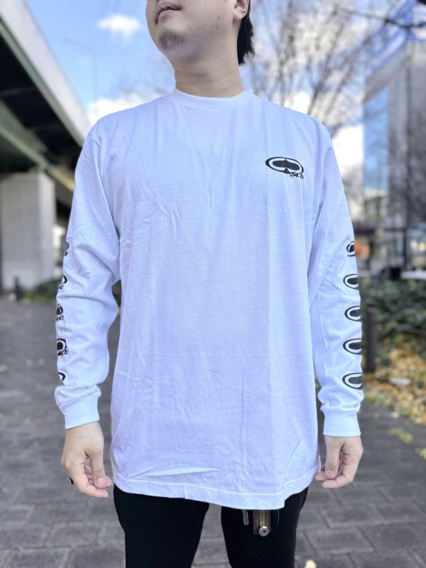 画像4: SRH / NEW SPADE CLASSIC SMALL LOGOS 長袖Tシャツ WHITE (4)