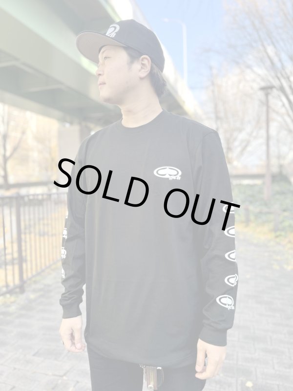 画像7: Lサイズラスト1枚で終了 SRH / NEW SPADE CLASSIC SMALL LOGOS 長袖Tシャツ BLACK (7)