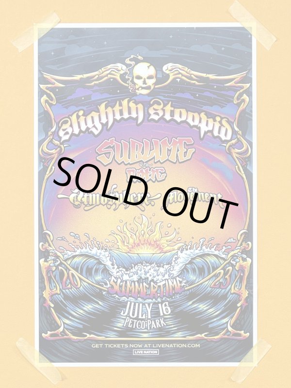 画像1: 2000円OFF SUBLIME DJ PRODUCT 買い付けアイテム ラスト3枚で終了 Slightly Stoopid Summer Time 2023 Tour ポスター (43センチx28センチ) (1)
