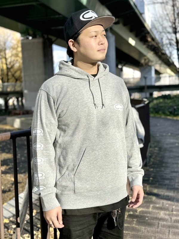 画像5: 送料無料 SRH / NEW SPADE CLASSIC SMALL LOGOS プルオーバーパーカー GREY (5)