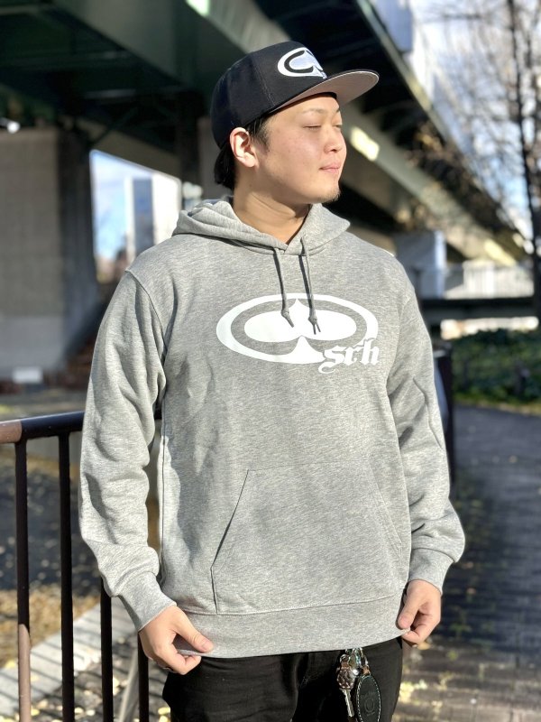 画像4: 送料無料 SRH / NEW SPADE CLASSIC プルオーバーパーカー GREY (4)