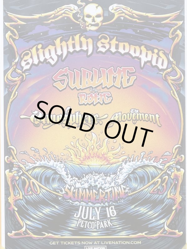 画像2: 2000円OFF SUBLIME DJ PRODUCT 買い付けアイテム ラスト3枚で終了 Slightly Stoopid Summer Time 2023 Tour ポスター (43センチx28センチ) (2)