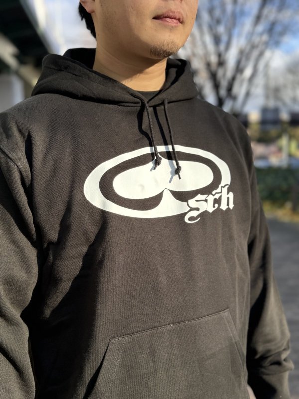 画像2: 送料無料 SRH / NEW SPADE CLASSIC プルオーバーパーカー BLACK (2)