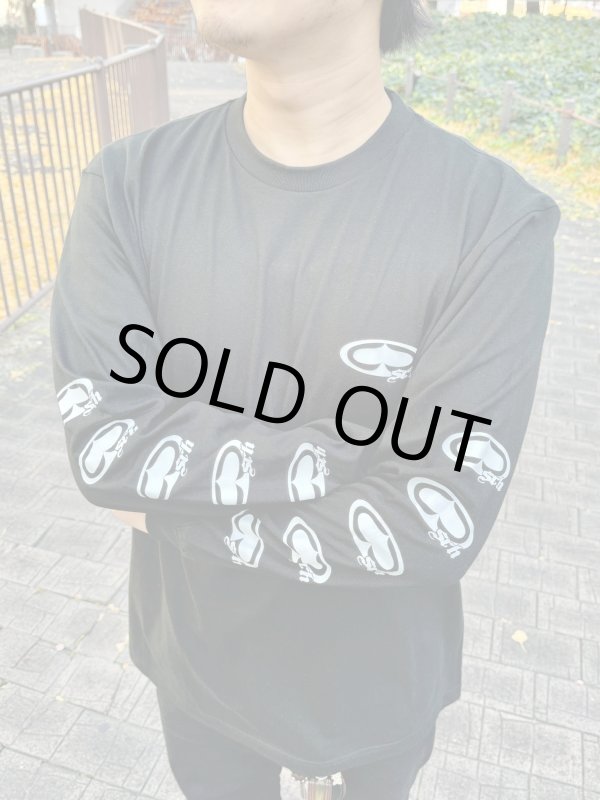 画像8: Lサイズラスト1枚で終了 SRH / NEW SPADE CLASSIC SMALL LOGOS 長袖Tシャツ BLACK (8)
