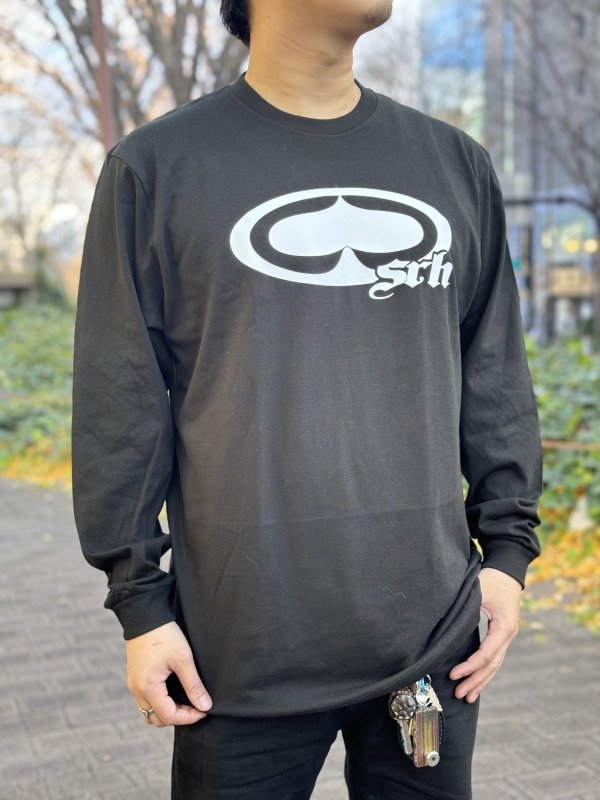 画像3: SRH / NEW SPADE CLASSIC 長袖Tシャツ BLACK (3)