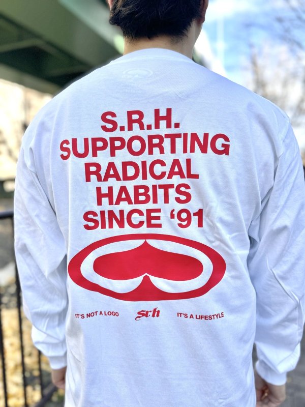 画像2: SRH / Since 91 長袖Tシャツ WHITE (2)