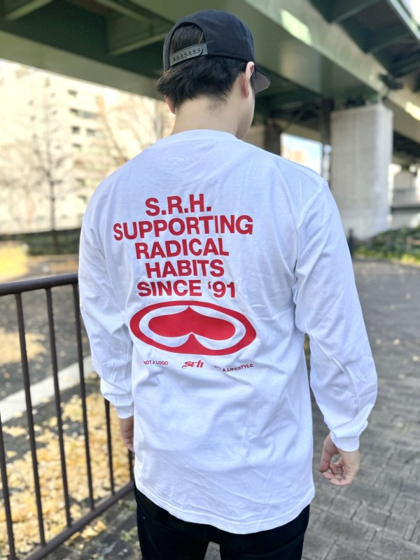 画像4: SRH / Since 91 長袖Tシャツ WHITE (4)