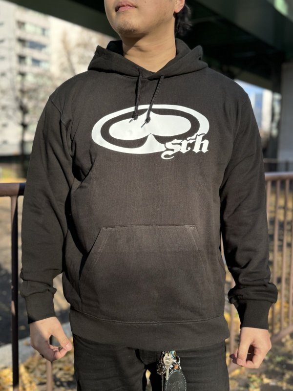 画像5: 送料無料 SRH / NEW SPADE CLASSIC プルオーバーパーカー BLACK (5)