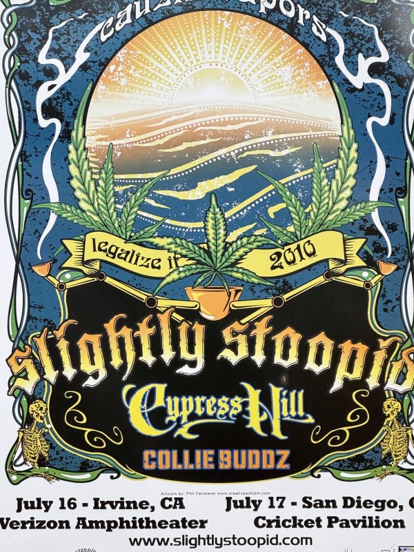 画像2: SUBLIME DJ PRODUCT 買い付けアイテム 7枚限定 Slightly Stoopid / Legalize it 2010 (61センチx46センチ) (2)