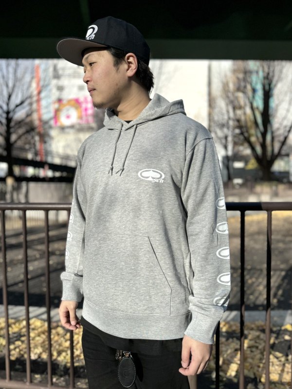 画像4: 送料無料 SRH / NEW SPADE CLASSIC SMALL LOGOS プルオーバーパーカー GREY (4)
