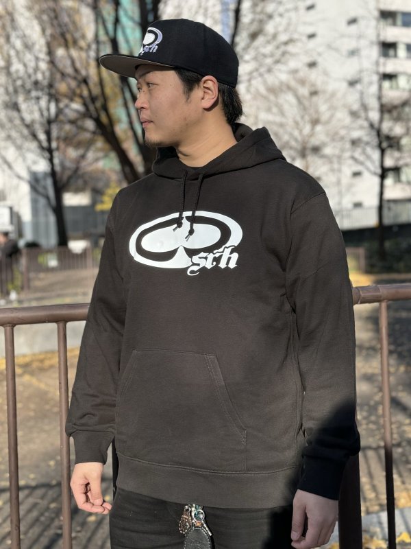 画像3: 送料無料 SRH / NEW SPADE CLASSIC プルオーバーパーカー BLACK (3)