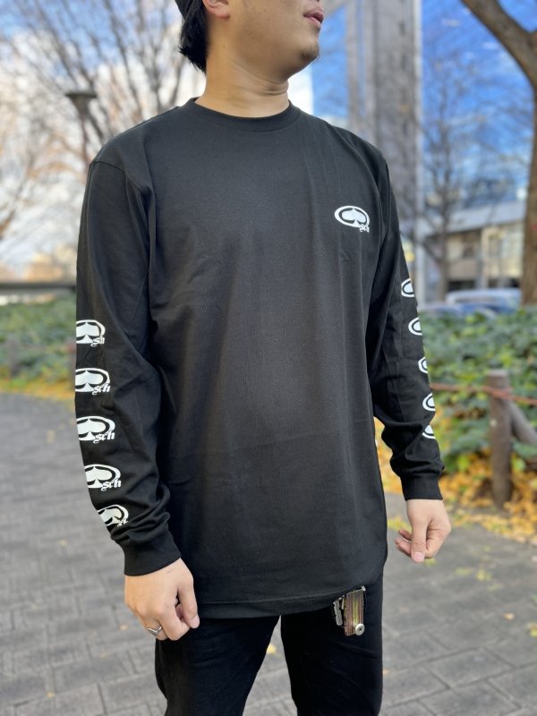 画像5: SRH / NEW SPADE CLASSIC SMALL LOGOS 長袖Tシャツ BLACK (5)