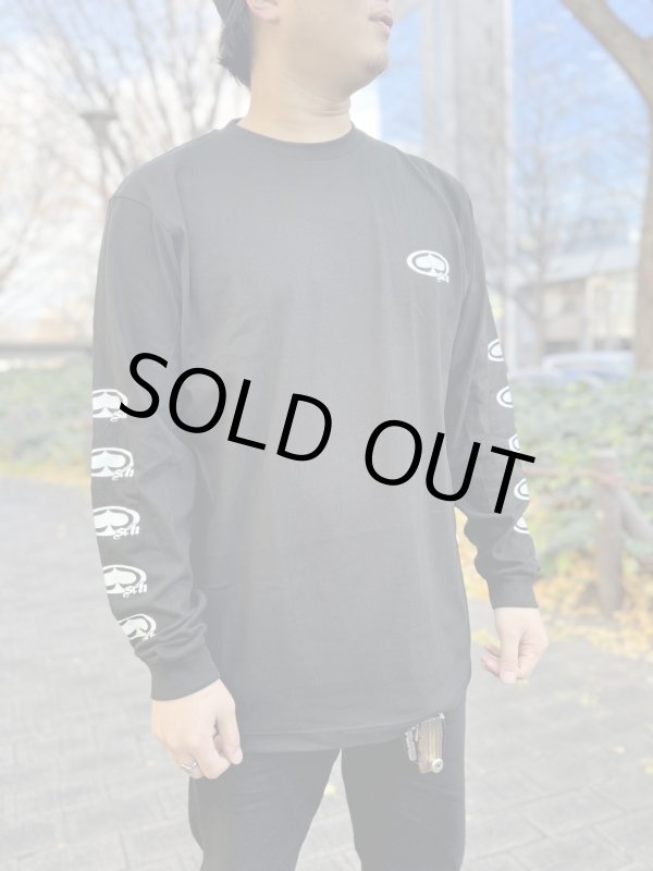画像11: Lサイズラスト1枚で終了 SRH / NEW SPADE CLASSIC SMALL LOGOS 長袖Tシャツ BLACK (11)