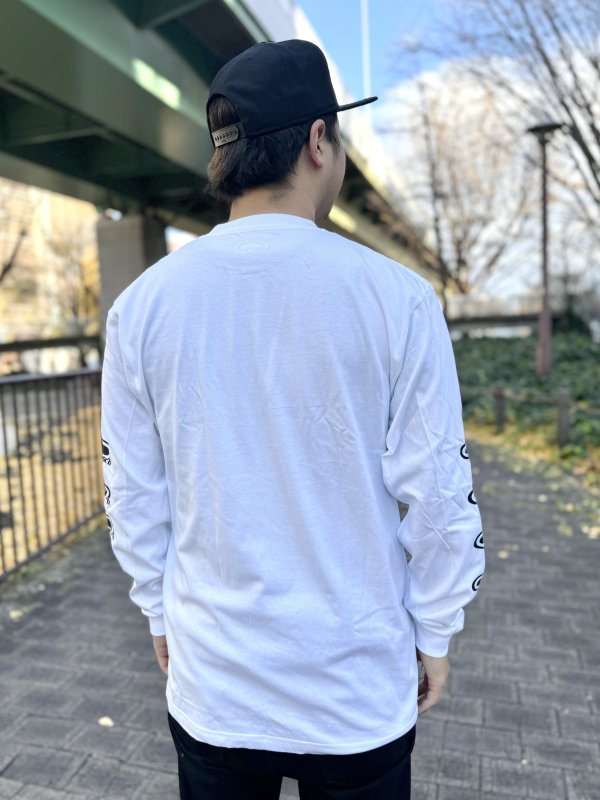 画像6: SRH / NEW SPADE CLASSIC SMALL LOGOS 長袖Tシャツ WHITE (6)