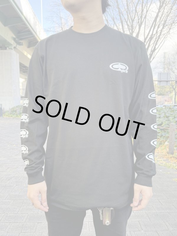画像10: Lサイズラスト1枚で終了 SRH / NEW SPADE CLASSIC SMALL LOGOS 長袖Tシャツ BLACK (10)