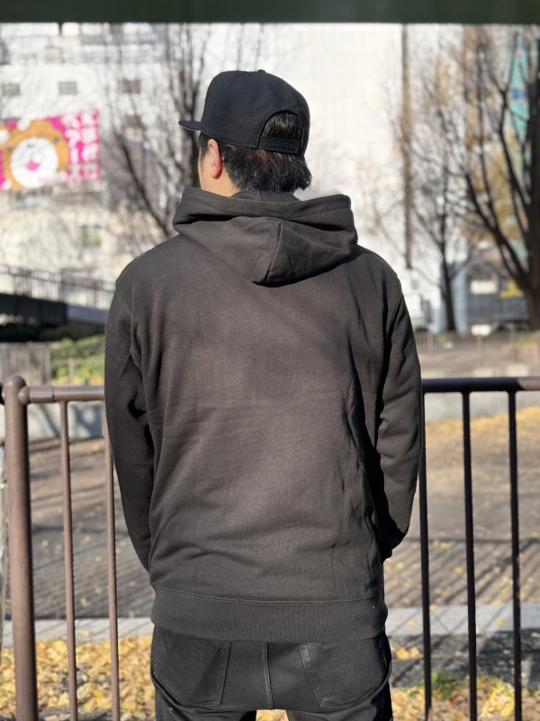 画像6: 送料無料 SRH / NEW SPADE CLASSIC SMALL LOGOS プルオーバーパーカー BLACK (6)