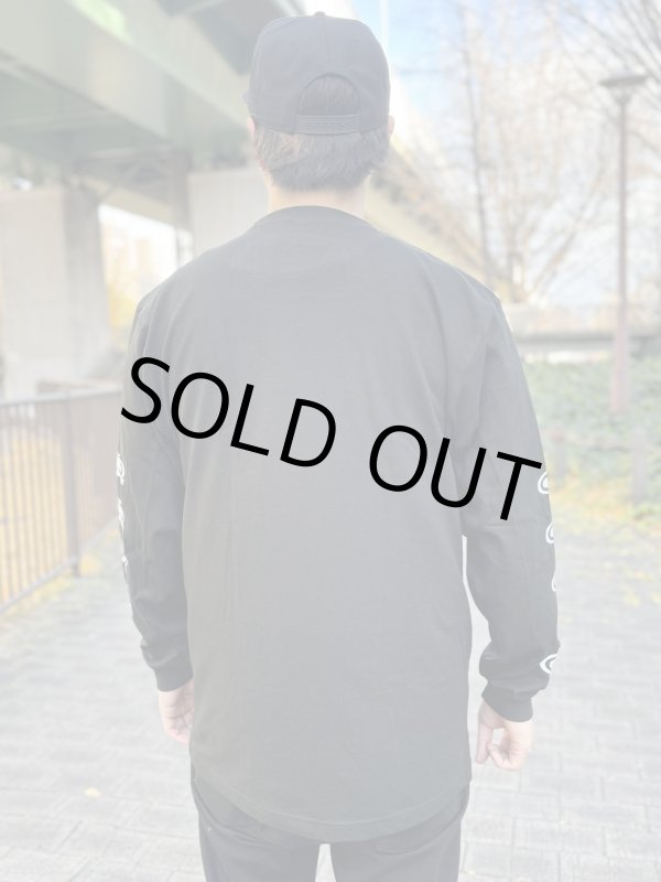 画像12: Lサイズラスト1枚で終了 SRH / NEW SPADE CLASSIC SMALL LOGOS 長袖Tシャツ BLACK (12)