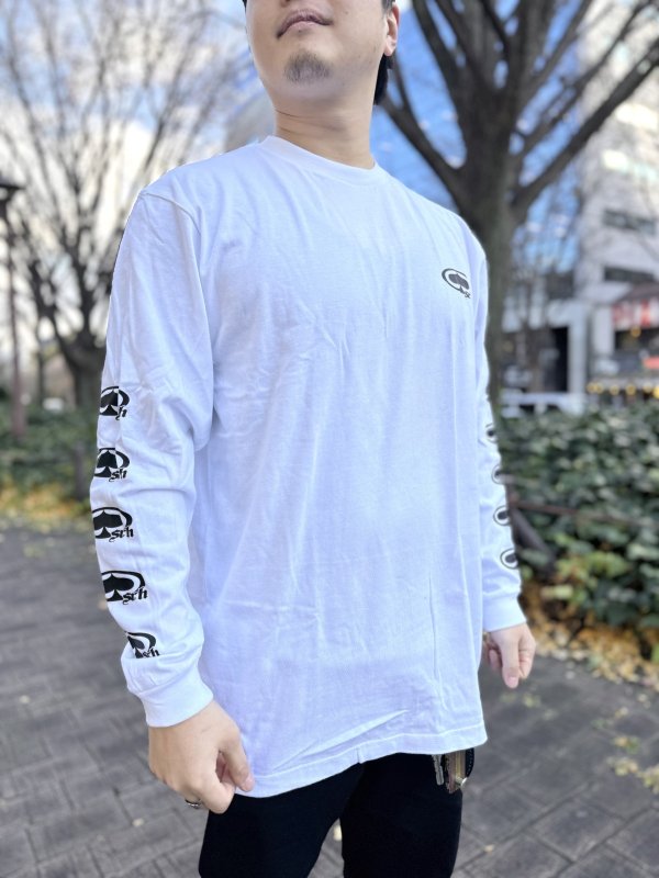 画像5: SRH / NEW SPADE CLASSIC SMALL LOGOS 長袖Tシャツ WHITE (5)