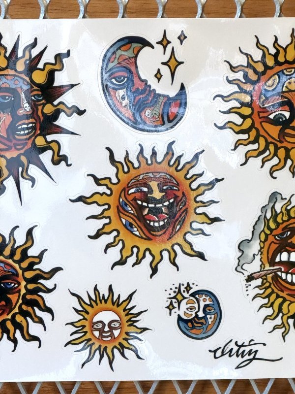 画像3: "OPIE ORTIZ 2025 TATTOO TOUR" / タトゥーフラッシュステッカーシート 2/3 (3)