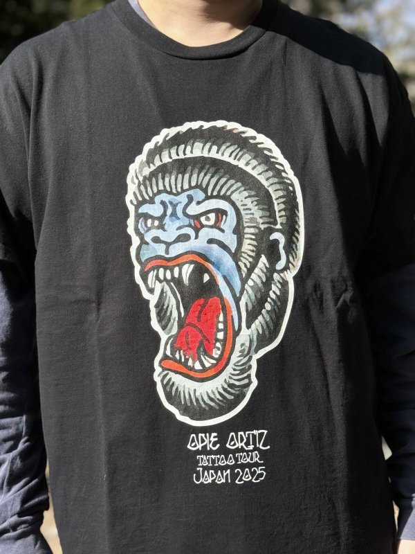 画像4: 送料無料 "OPIE ORTIZ 2025 TATTOO TOUR" / King kong Tシャツ (4)