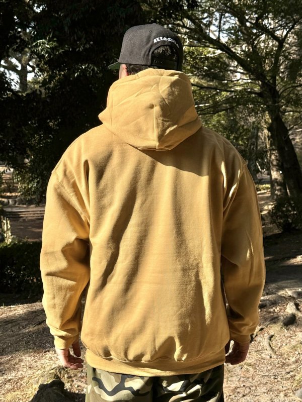 画像6: 送料無料 OPIE ORTIZ x BALL&CHAIN / "ORTIZ" 1998-2024 Reprint Red Devil プルオーバーパーカー オールドゴールド (6)