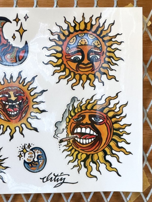 画像4: "OPIE ORTIZ 2025 TATTOO TOUR" / タトゥーフラッシュステッカーシート 2/3 (4)