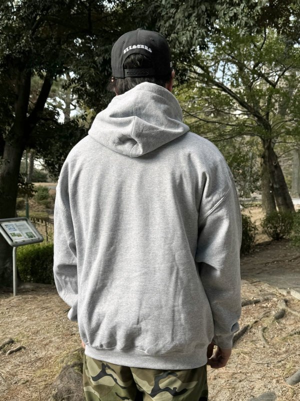 画像5: 送料無料 OPIE ORTIZ x BALL&CHAIN / "ORTIZ" 1998-2024 Reprint Red Devil プルオーバーパーカー アッシュグレー (5)