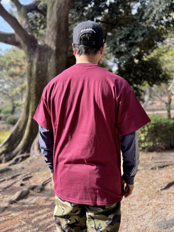 画像5: "OPIE ORTIZ x BALL&CHAIN" / Memories コラボTシャツ バーガンディー (5)