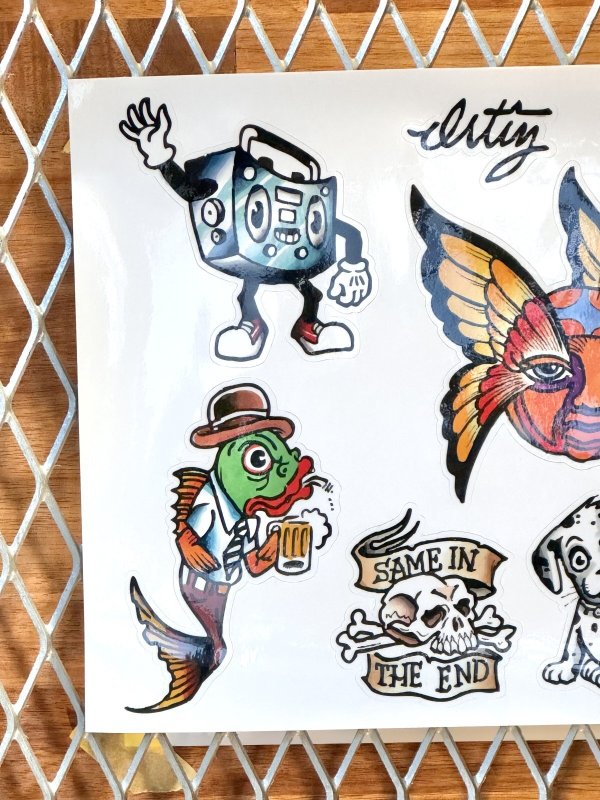 画像2: "OPIE ORTIZ 2025 TATTOO TOUR" / タトゥーフラッシュステッカーシート 1/3 (2)