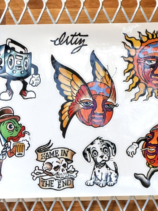 画像3: "OPIE ORTIZ 2025 TATTOO TOUR" / タトゥーフラッシュステッカーシート 1/3 (3)