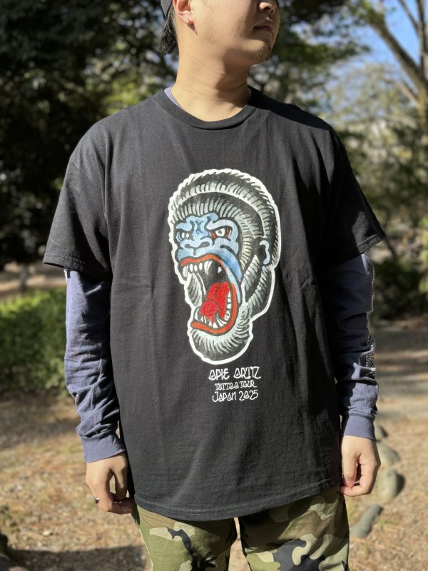 画像2: 送料無料 "OPIE ORTIZ 2025 TATTOO TOUR" / King kong Tシャツ (2)