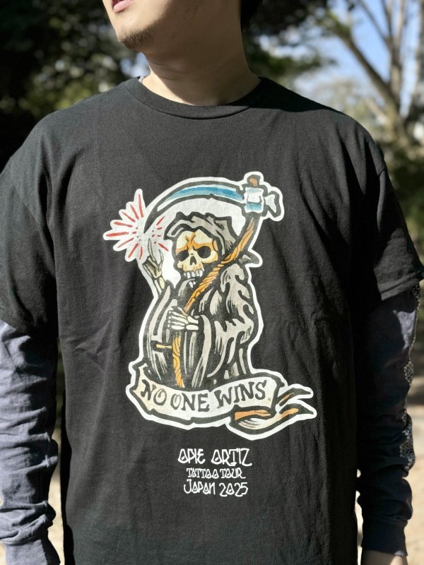 画像4: 送料無料 "OPIE ORTIZ 2025 TATTOO TOUR" / No One Wins Tシャツ (4)