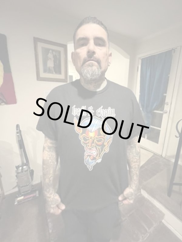 画像1: 送料無料 OPIE ORTIZ x BALL&CHAIN / "ORTIZ" 1998-2024 Reprint Red Devil Tシャツ ブラック (1)