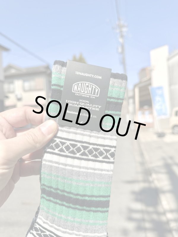 画像2: NAUGHTY x ching & co. / FALSA スケーターソックス グリーン (2)