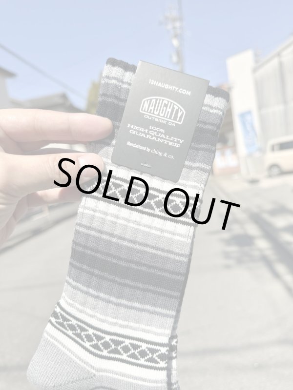 画像2: NAUGHTY x ching & co. / FALSA スケーターソックス グレー (2)