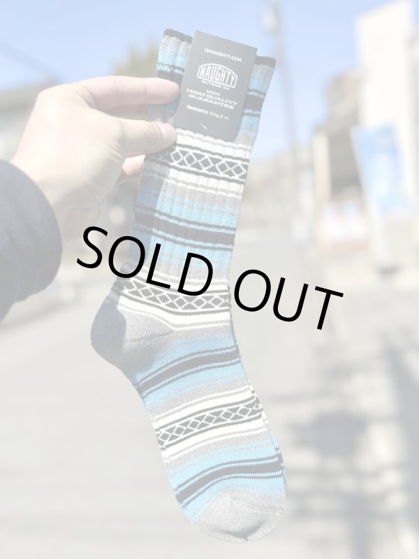 画像1: NAUGHTY x ching & co. / FALSA スケーターソックス ブルー (1)