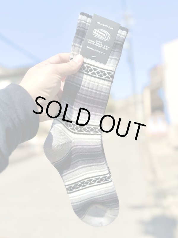 画像1: NAUGHTY x ching & co. / FALSA スケーターソックス グレー (1)