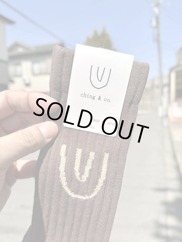 画像2: ching & co. / Symbol スケーターソックス ブラウン (2)