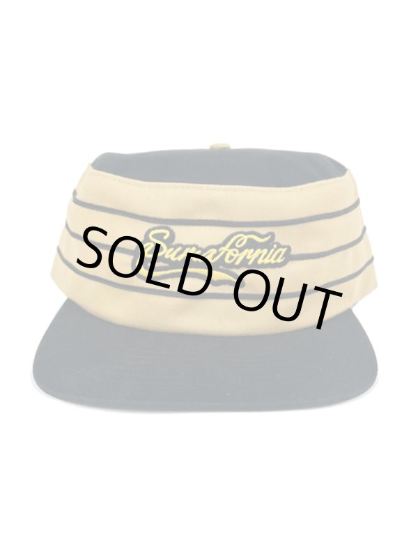 画像2: 送料無料 minos / ENJOY SF STRIPE CAP イエロー (2)