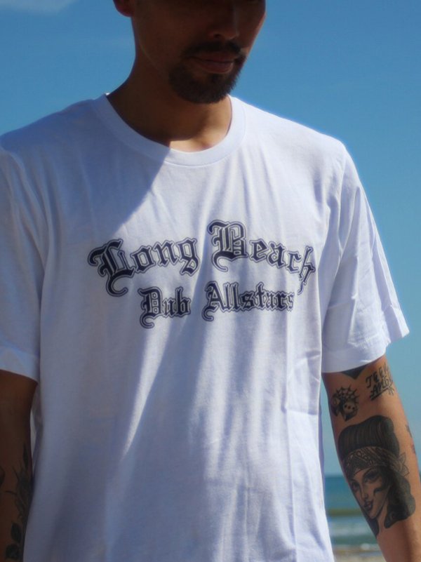 画像4: LONGBEACH DUB ALLSTARS / Logo 半袖 Tシャツ WHITE (4)