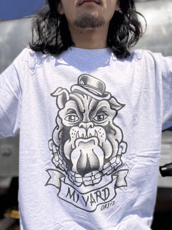 画像4: OPIE ORTIZ / Mi Yard Artwork by Opie Ortiz Tシャツ アッシュ (4)