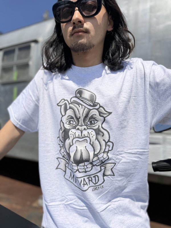 画像3: OPIE ORTIZ / Mi Yard Artwork by Opie Ortiz Tシャツ アッシュ (3)